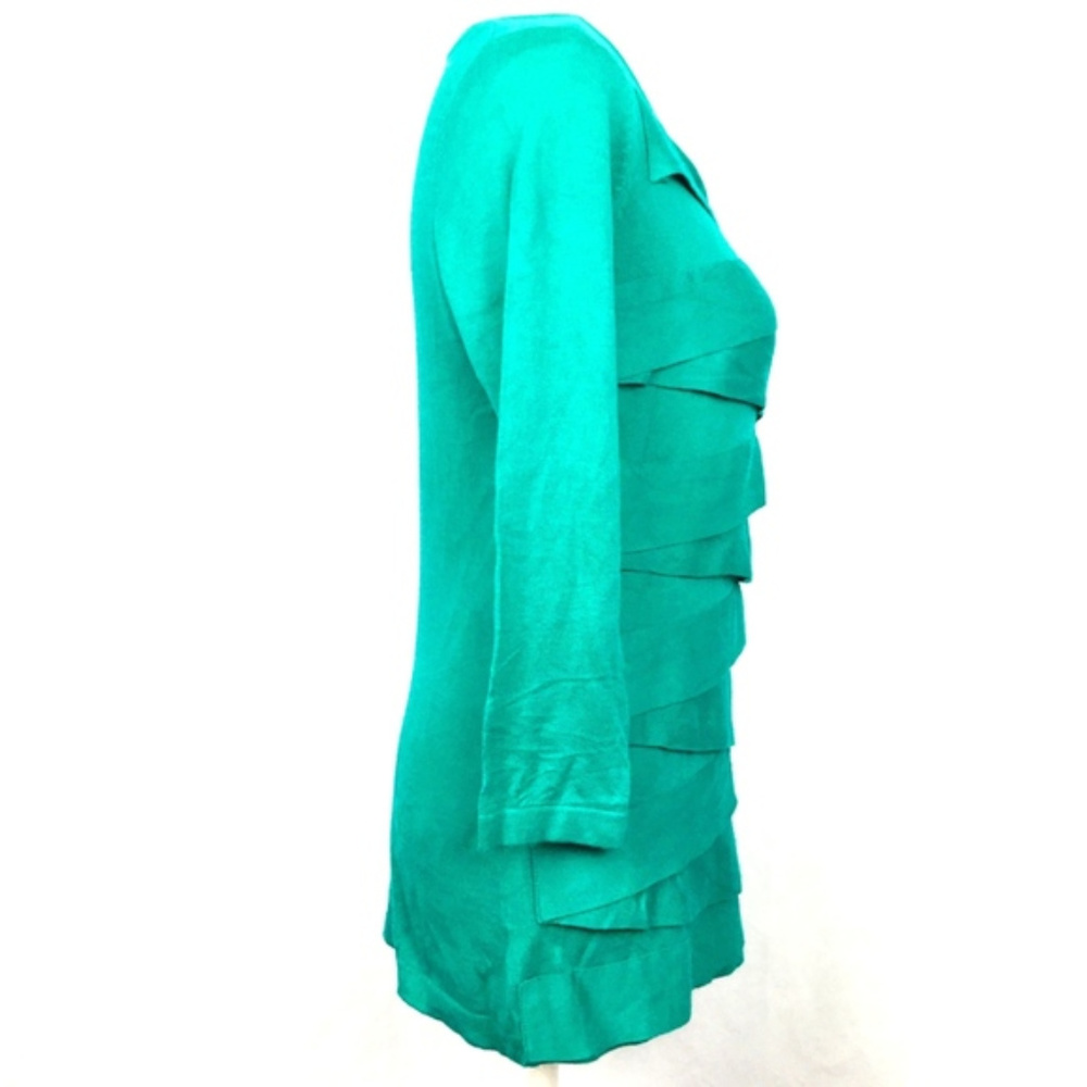 Vince Camuto Ladies Green Layered Top Shirt Size S - Picture 2 of 6
